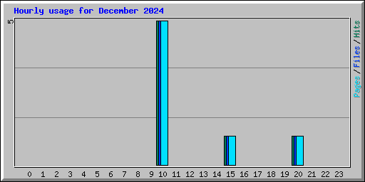 Hourly usage for December 2024